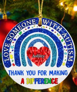 Personalized Autism Awareness Ceramic Ornament MQND4281003