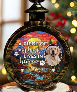 Personalized Photo Pet Memorial Candlelight Lantern Ornament QFHM4291007