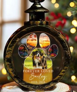 Personalized Photo Pet Memorial Candlelight Lantern Ornament QFHM4291004
