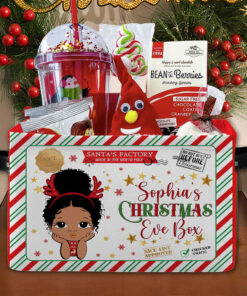 Personalised Christmas Eve Basket For Children, Christmas Basket Gift For Boys Girls QFTO4091001