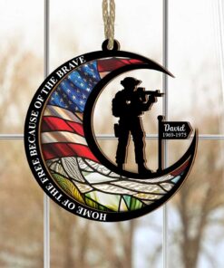 Personalized Soldier Memorial Suncatcher LCUU4231003