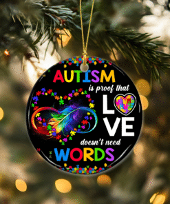 Autism Ceramic Ornament, Christmas Gift MQHH4231001