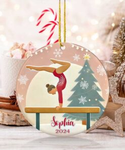 Custom Gymnastics Ceramic Ornament LCUU4241006