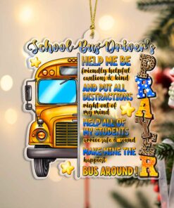 School Bus Driver Acrylic Ornament MQPY4241003