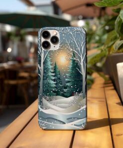 Winter Sunset Forest Phone Case LCUU4281005