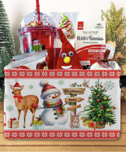 Personalised Christmas Eve Basket For Children, Christmas Basket Gift For Boys Girls, Custom Child's Xmas Surprise Keepsake Present QFHH4171001