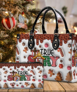 2D Flat Nativity Scene Mary Joseph Jesus PU Leather Handbag, Christmas Bags Gift For Women QFTO4181004