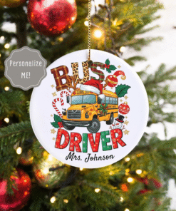 School Bus Driver Ceramic Ornament MQHM4221005