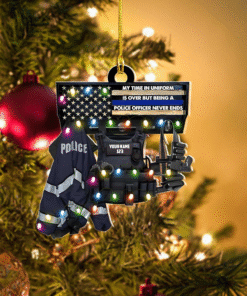 Personalized Christmas Police Acrylic Ornament MQLT4241002