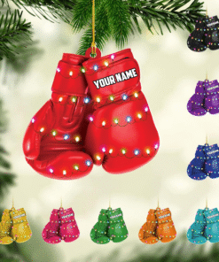 Personalized Boxing Acrylic Ornament, Christmas Gift MQLT4241003