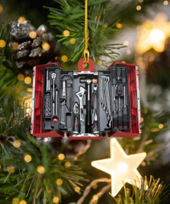 Mechanic Tool Box Glass Ornament MQLT4241006