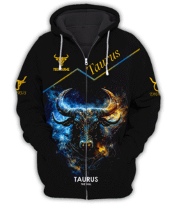 Taurus 3D Zipper Hoodie Zodiac Custom Zipper Hoodie MQND4011110