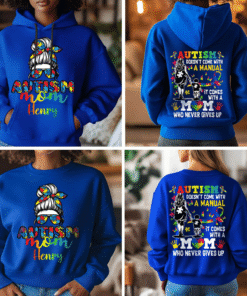 Personalized Autism Mom Hoodie And Sweatshirt, Autism Awareness Gift, Gift for Mom MQHH4091003