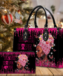 3D Inflated Breast Cancer Awareness Leather Handbag+wallet MQHH4121001