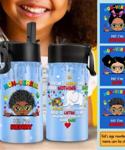 Personalized Water Bottle For Autistic Kids LCHM4071001