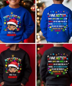 Autism Christmas Shirt For Kids, Holiday Special Needs Gift, Christmas Gift For Autistic Children, Xmas Gift For Autistic Girls, Autistic Boys QFHM4101001
