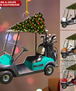 Riding Golf Personalized Christmas Ornament, Gifts For Golfer QFTD4041102
