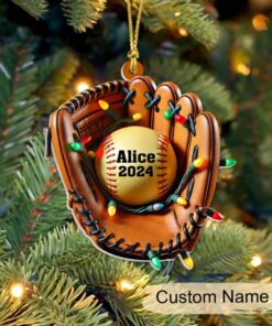 Personalized Softball 2D Flat Acrylic Ornament, Softball Gifts for Softball Players, Coaches, End of Year Team Softball QFHM4051102