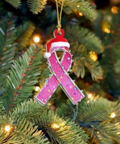 Breast Cancer Christmas Acrylic Ornament NPHM4071102