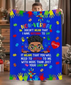 Personalized Blanket For Autism Kids QFHM4081102