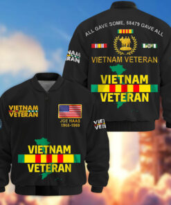 Personalized Vietnam Veteran  Bomber Jacket QFLT4110503