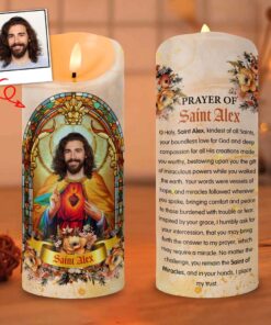Custom Prayer Candle, Personalized Votive Candle with Photo QFTD4061101