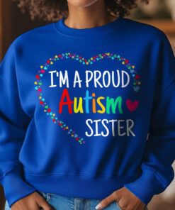 Autism Sister Sweatshirt, Autism Awareness THHA4061103