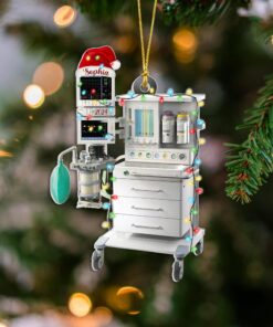 Custom Christmas anesthesia machine ornament THHH4141101