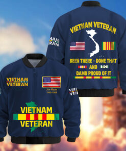 Personalized Vietnam Veteran  Bomber Jacket QFLT4110502
