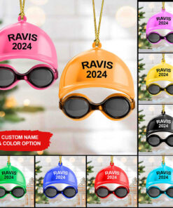 Personalized Swimming 2D Flat Customshape Acrylic Ornament NPUU4081101