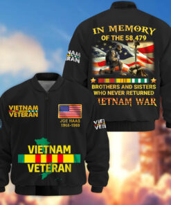 Personalized Vietnam Veteran  Bomber Jacket QFLT4110504