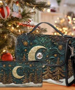 Personalized Christmas Satchel Bag + Wallet NPLT4130902