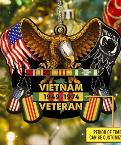 Personalized Vietnam Veteran Acrylic Ornament QFTD4051111
