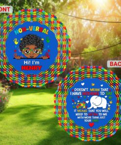 Personalized Autism Wind Spinner QFHM4311201