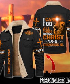 Personalized Jesus Fleece Lined Polyester Jacket UKUU4161203