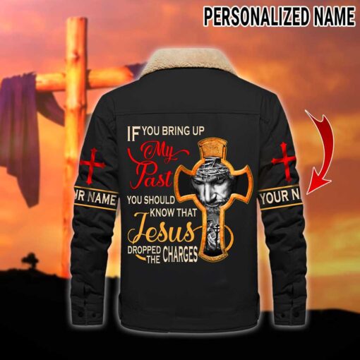 Personalized Jesus Fleece Lined Polyester Jacket UKUU4161201 - Image 3