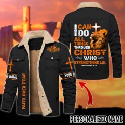 Personalized Jesus Fleece Lined Polyester Jacket UKUU4161203