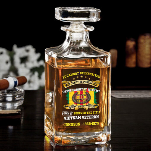 Personalized Vietnam Vetetan Whiskey Bottle QFNT5270201 - Image 2