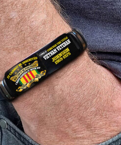 Personalized Vietnam Veteran Bracelet, I Have Earned It With My Blood Sweat And Tears - I Own It Forever The Title Vietnam Veteran Bracelet NPND5150302