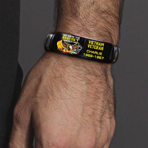 Personalized Vietnam Veteran Bracelet, We Were The Best America Had Bracelet NPND5150301 - Image 2