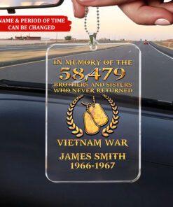 Personalized Vietnam Veteran Rear View Mirror Accessory QFNT5210304