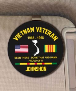 Personalized Vietnam Veteran Car Visor Clip QFHM5170302