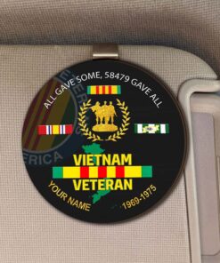 Personalized Vietnam Veteran Car Visor Clip QFHM5180301