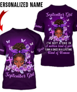 Personalized Name September Girl 3D All Over Printed Clothes QFYY4110701 -9