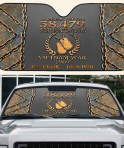 Personalized Vietnam Veteran Car Sunshade QFPY5280203