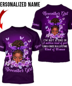 Personalized Name November Girl 3D All Over Printed Clothes QFYY4110701 -11