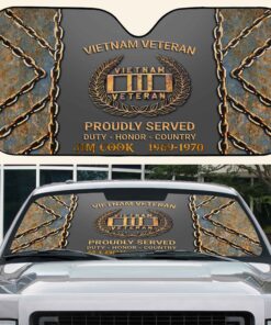 Personalized Vietnam Veteran Car Sunshade QFPY5280201