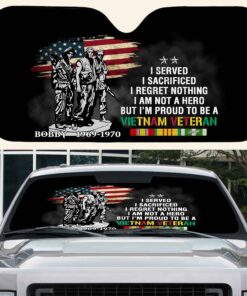 Personalized Vietnam Veteran Car Sunshade QFPY5280205