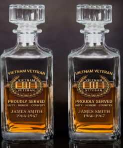 Personalized Vietnam Veteran Whiskey Bottle QFNT5100301