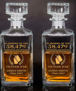 Personalized Vietnam Veteran Whiskey Bottle QFNT5100302